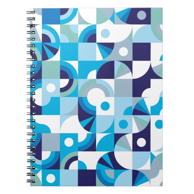 Carnet Motif géométrique moderne transparent (Devant)