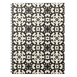 Carnet Motif géométrique noir et blanc