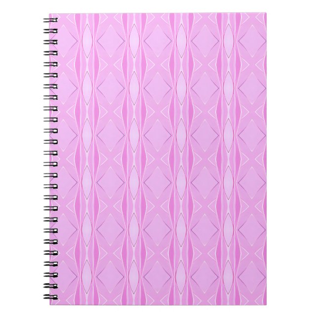 Carnet Motif géométrique rose Lilac et Magenta Diamond (Devant)