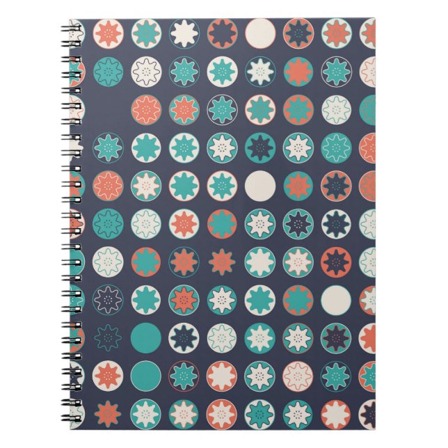 Carnet Motif géométrique sans couture avec éléments color (Devant)