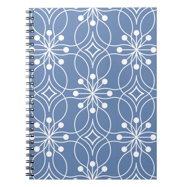 Carnet Motif géométrique sans couture avec lignes ondulée (Devant)