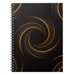 Carnet Motif géométrique sans soudure de points d'or