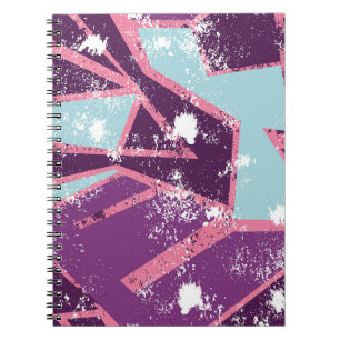 Carnet motif géométrique transparent Abstrait. grunge urb