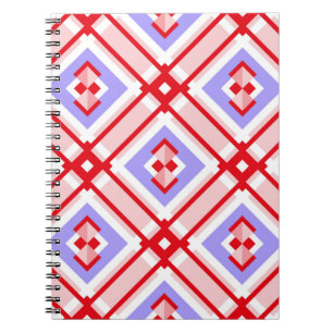 Carnet Motif géométrique transparent avec carrés