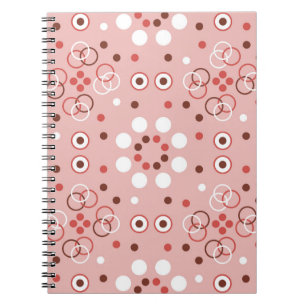 Carnet Motif géométrique transparent avec cercles