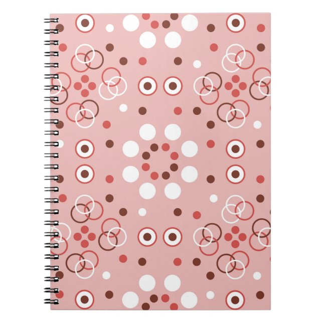 Carnet Motif géométrique transparent avec cercles (Devant)