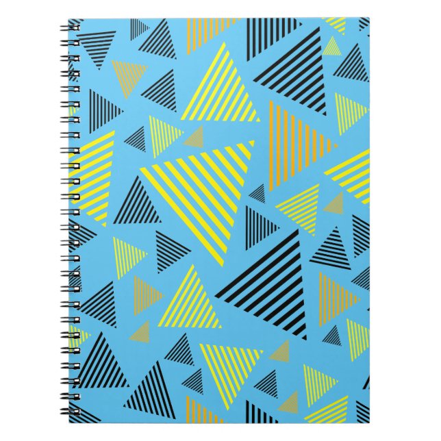 Carnet Motif géométrique Triangles Abstrait (Devant)