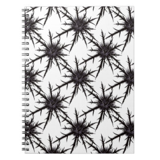 Carnet Motif gothique noir et blanc chardon Halloween