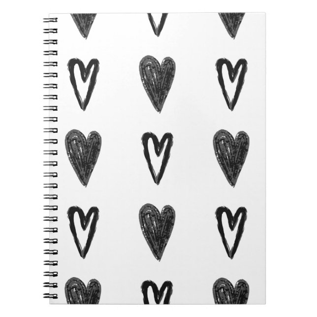 Carnet Motif graphique élégant et transparent avec les co (Devant)