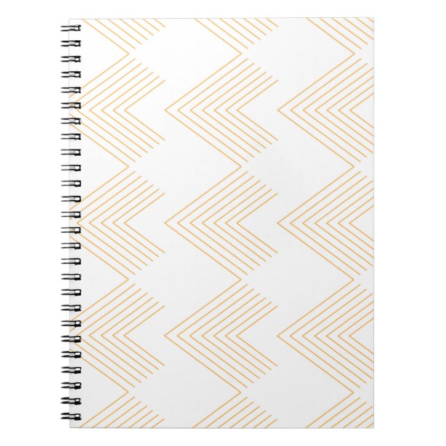 Carnet Motif graphique simple et moderne en forme de flèc (Devant)