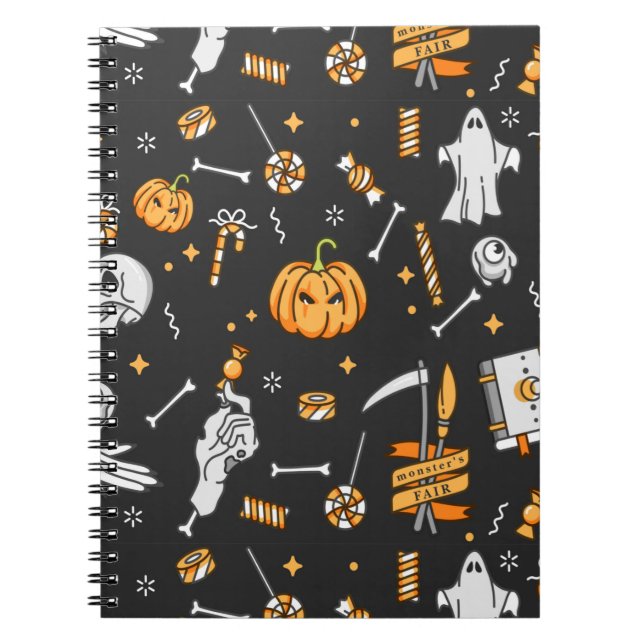 Carnet Motif Halloween 2 (Devant)