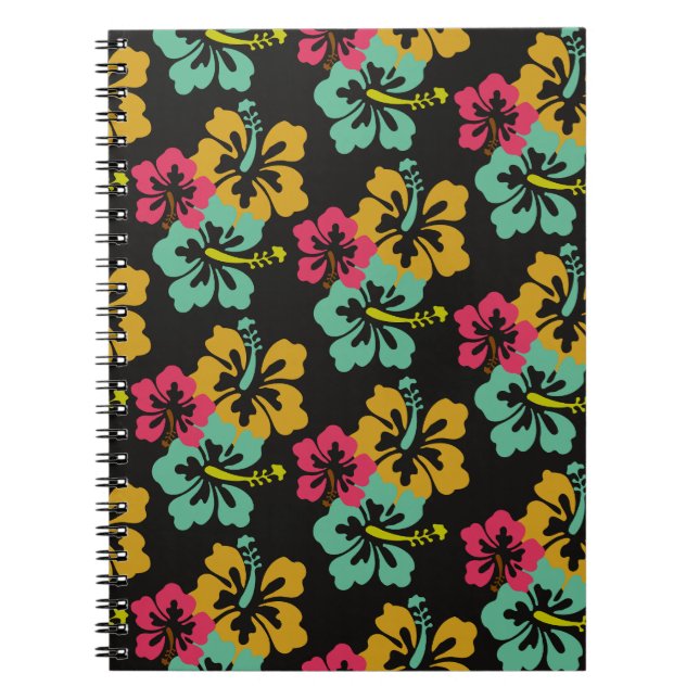 Carnet Motif Hibiscus (Devant)