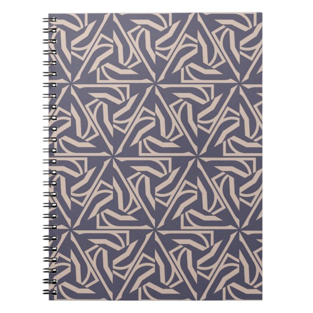 Carnet Motif Hipster avec éléments polygonaux. Triangles (Devant)