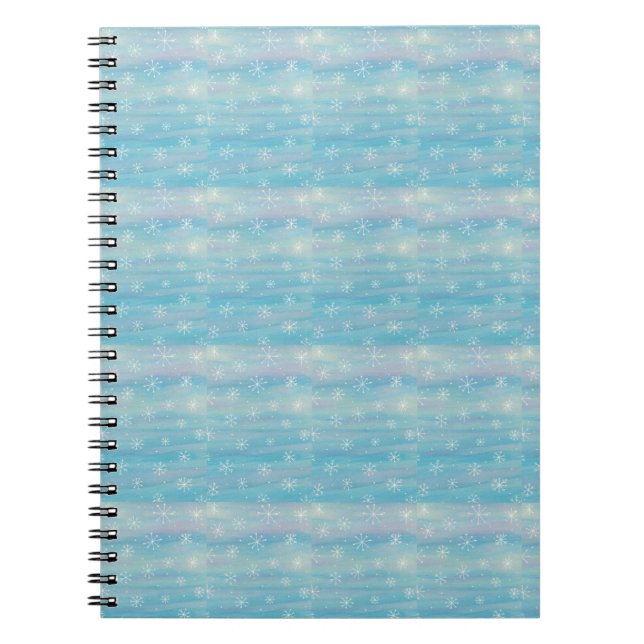 Carnet Motif hivernal à l'aquarelle (Devant)