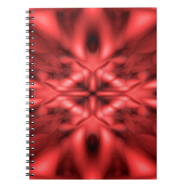 Carnet Motif imaginaire rouge (Devant)