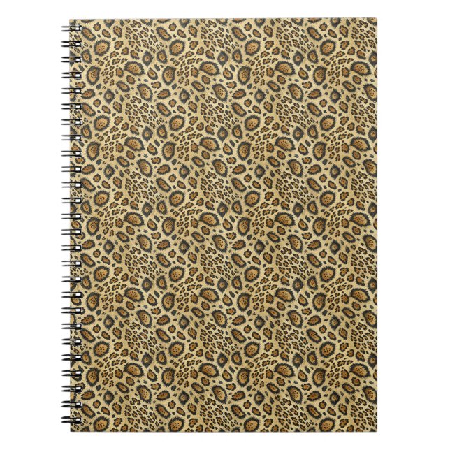Carnet Motif imprimé léopard – Conception de peau d'anima (Devant)