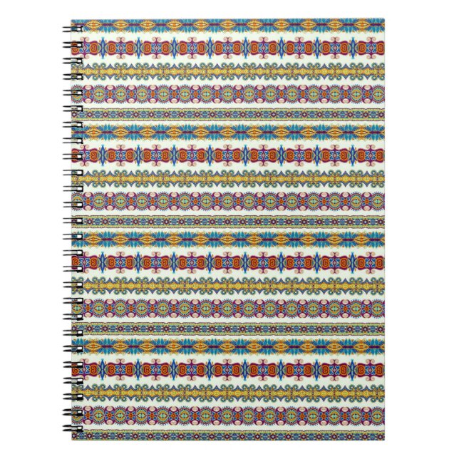 Carnet Motif indien brillant (Devant)