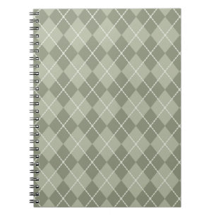 Carnet Motif Jacquard vert