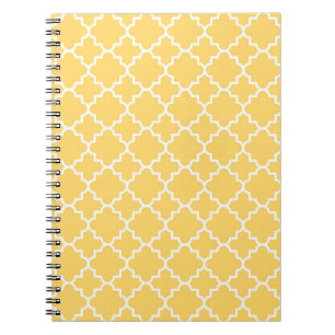 Carnet Motif jaune de Quatrefoil