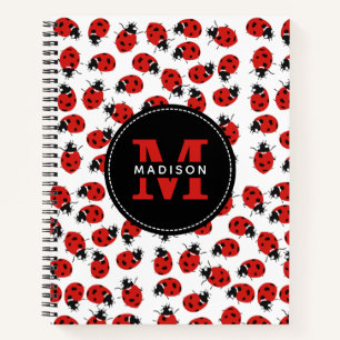 Carnet Motif joli coccinelle rouge