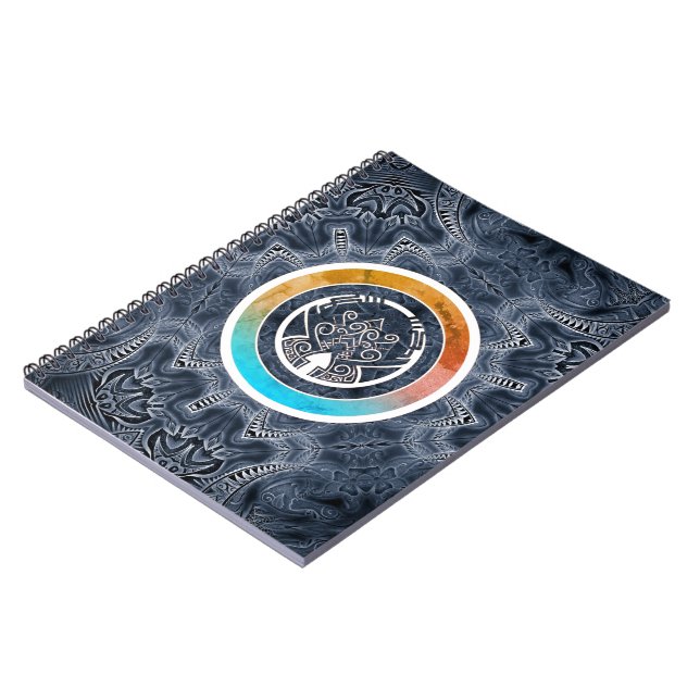 Carnet Motif kaléidoscope futuriste (Côté gauche)