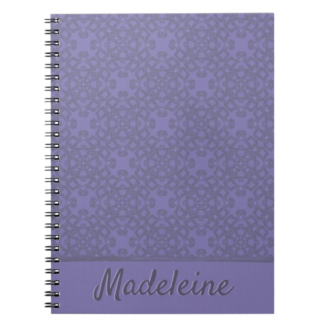 Carnet Motif lavande personnalisé (Devant)