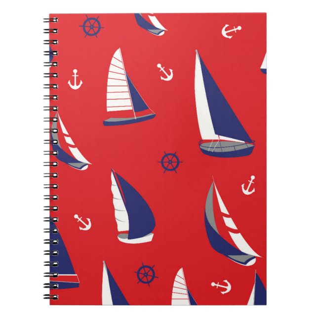 Carnet Motif Lean Sailboat (Devant)