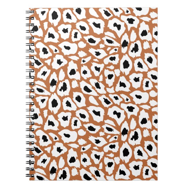 Carnet Motif léopard, design poster de animal africain (Devant)