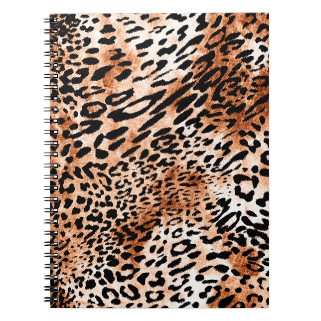 Carnet Motif léopard, poster de animal africain (Devant)