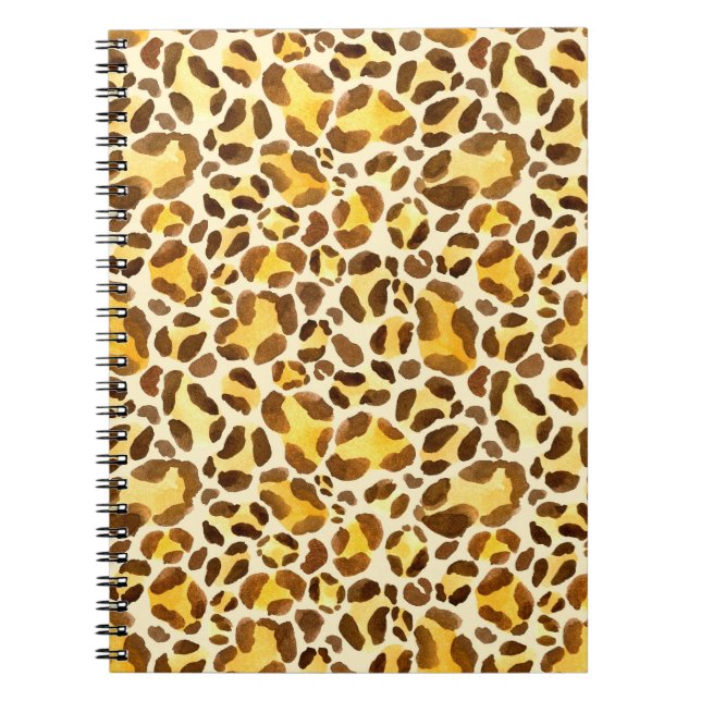 Carnet Motif léopard sans eau (Devant)
