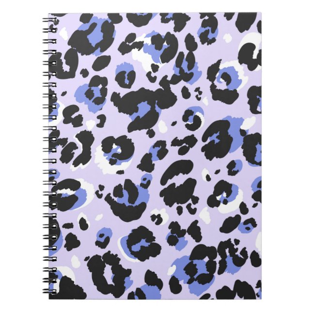 Carnet Motif léopard sans soudure. Texture de la peau de  (Devant)
