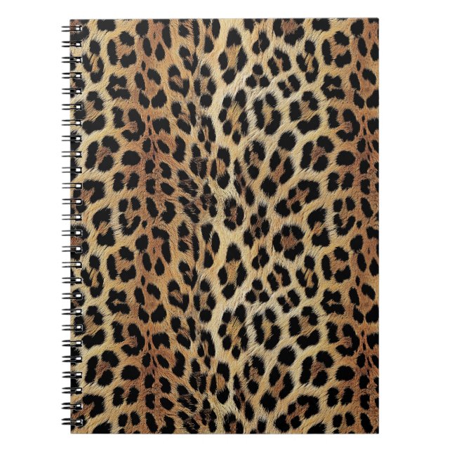 Carnet Motif léopard, tigre, peau de léopard, tendance, (Devant)