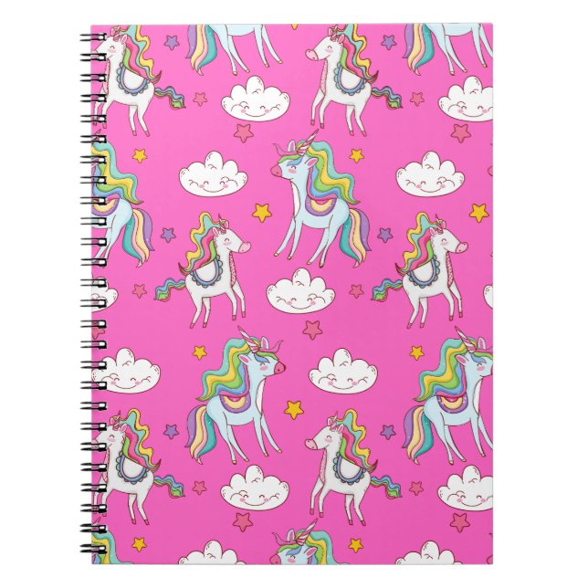 Carnet Motif Licorne Drôle Mignonne    (Devant)