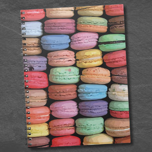 Carnet Motif Macaron français coloré