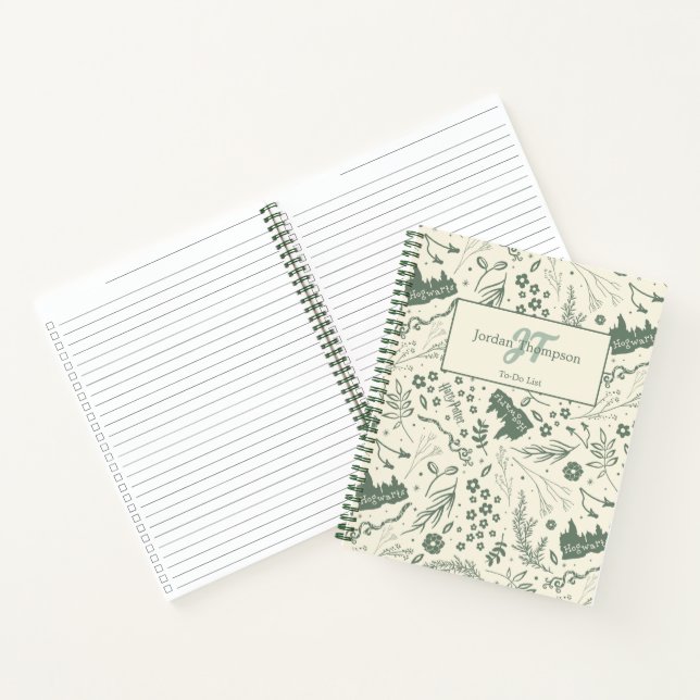 Carnet Motif Magique Herbologie HOGWARTS™ (Intérieur)