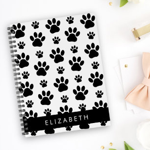 Carnet Motif mâle, Patrouilles de chien, Noir et Blanc, V