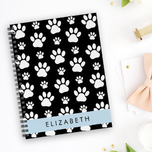 Carnet Motif mâle, Patrouilles de chien, Noir et Blanc, V