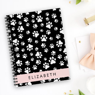 Carnet Motif mâle, Patrouilles de chien, Noir et Blanc, V