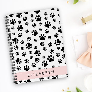 Carnet Motif mâle, Patrouilles de chien, Noir et Blanc, V
