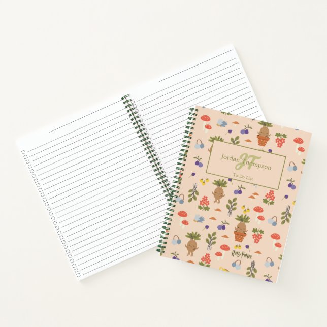 Carnet Motif Mandragore Fleurs Magiques (Intérieur)
