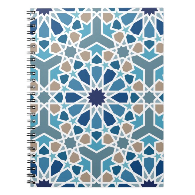 Carnet Motif marocain en carreaux (Devant)