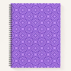 Carnet Motif mauve géométrique sans fil