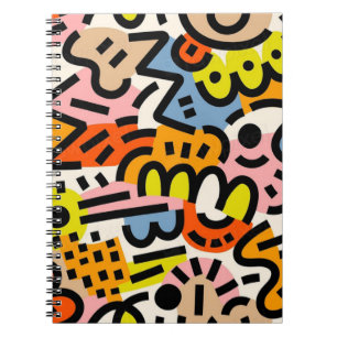 Carnet Motif Memphis