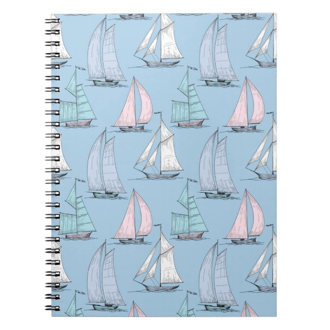 Carnet Motif mignon 1 de voilier (Devant)