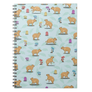 Carnet Motif mignon capybara