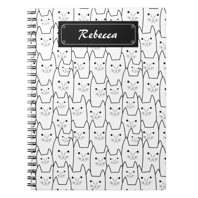 Carnet Motif mignon de chats (Devant)
