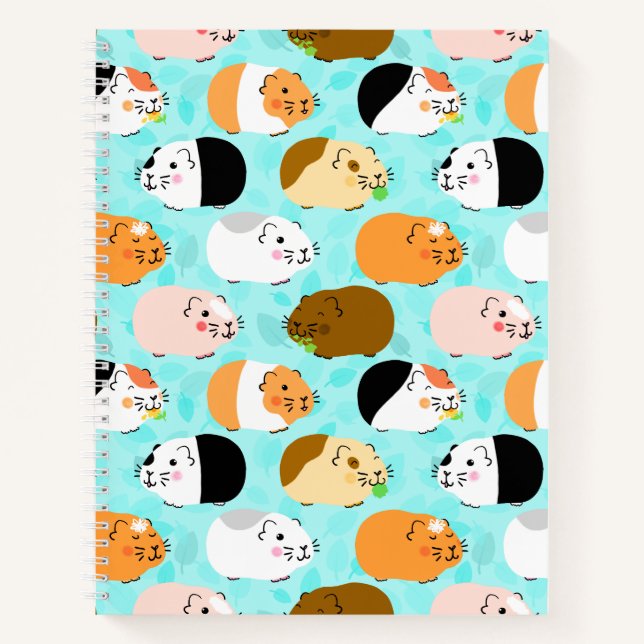 Carnet Motif mignon de cochon d'Inde (Devant)