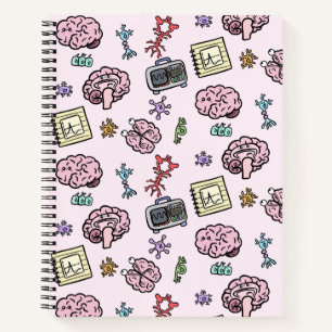 Carnet Motif mignon de neurosciences
