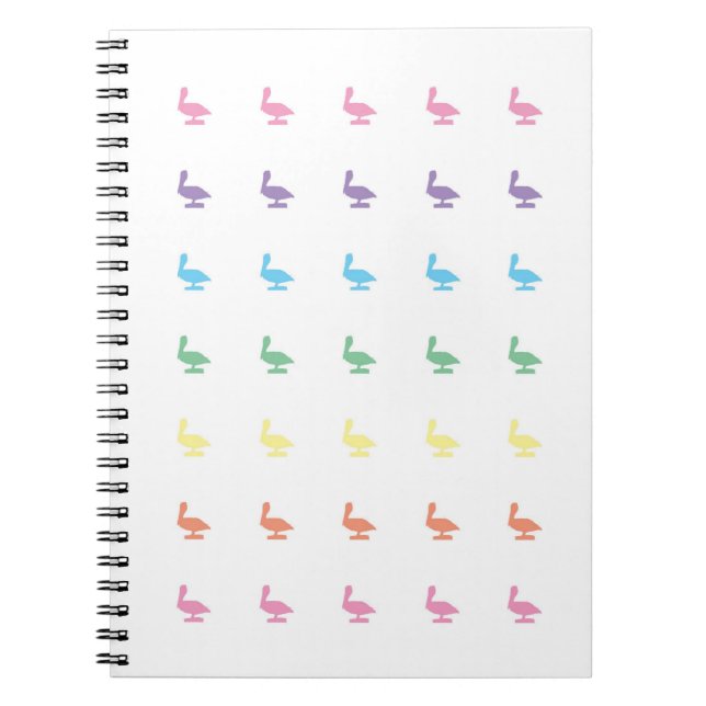Carnet motif mignon Naples la Floride de pelicane (Devant)
