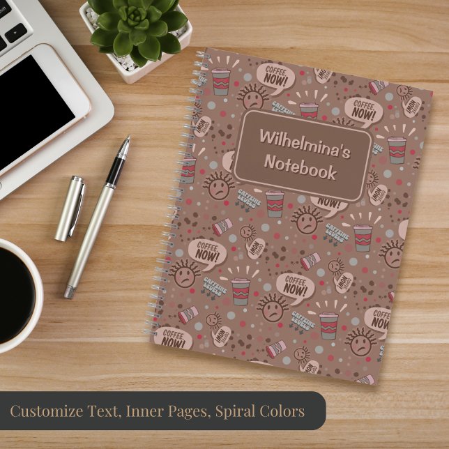 Carnet Motif Mocha Café ludique (Créateur téléchargé)